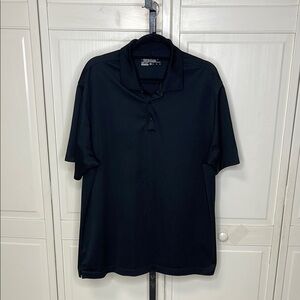 Nike Men's Dri-FIT Sz XL Micro Pique Polo Black Short Sleeve Collared Golf